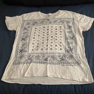 Denim & Supply paisley print v neck T shirt